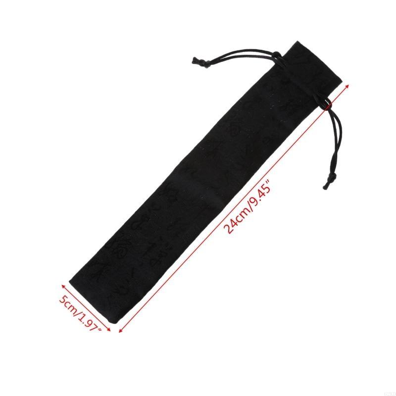 62KD Chinese Decorative Folding Hand Fan Bag Dustproof Holder Prote