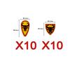 MOC Medieval Building Blocks Viking Crusader Shield Armor Vest Figure Soldier Weapons Accessories Lion Eagle Brick Toy Gift R059