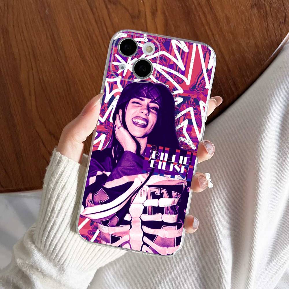 Pop Singer B-Billie For IPhone 11 12 13 14 15 16 17 Pro Max Plus 13 Mini Silicone Soft Transparent Back