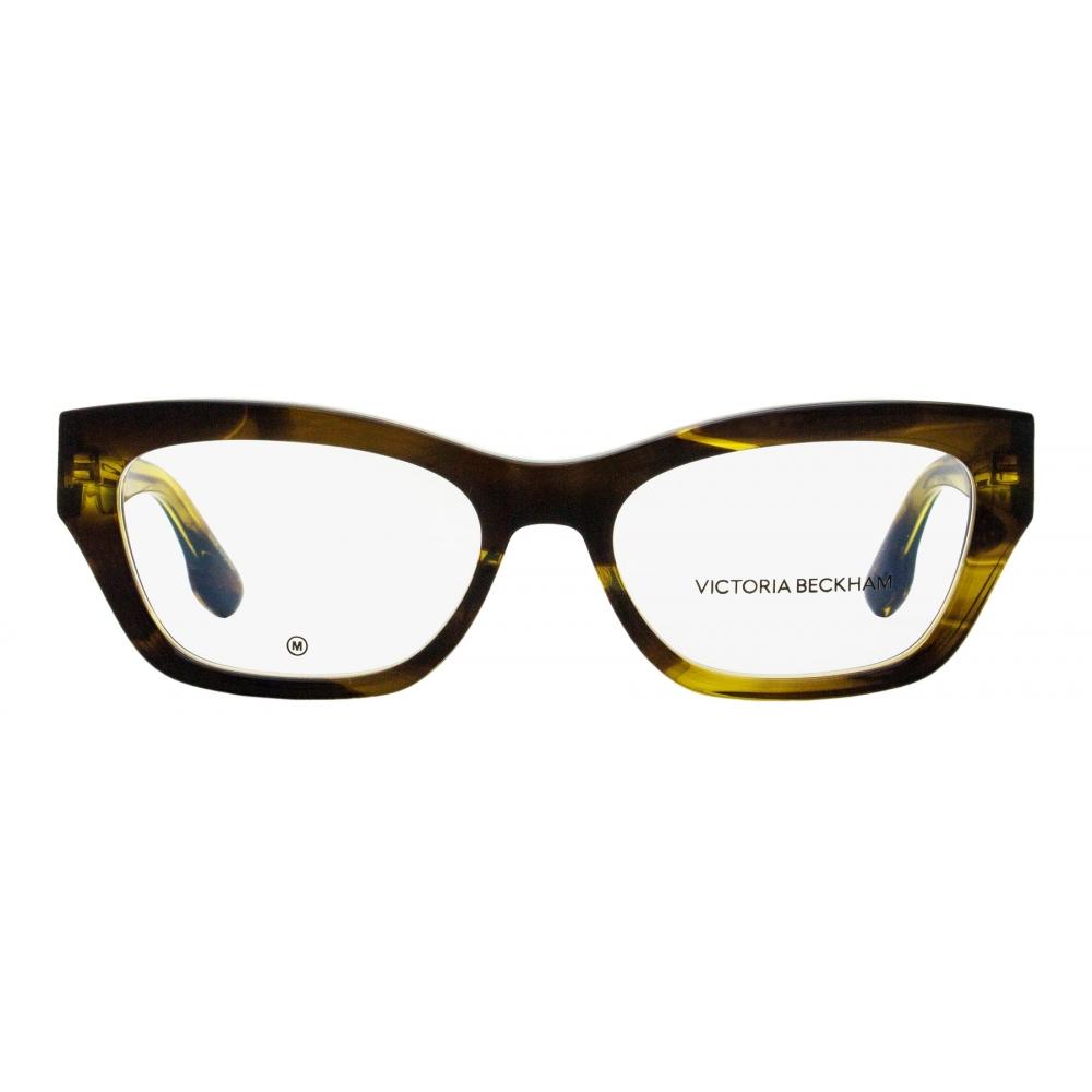 Victoria Beckham Women S Modified Rectangle eyeglaSSeS Vb2675 318 Striped Khaki 53mm 318