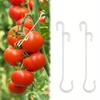 20pcs  Garden Gardening J-Shaped Ear Hook Hook, Grape And Tomato Vine Fixing Buckle, Durable Plastic Anti Bending Branch Clip