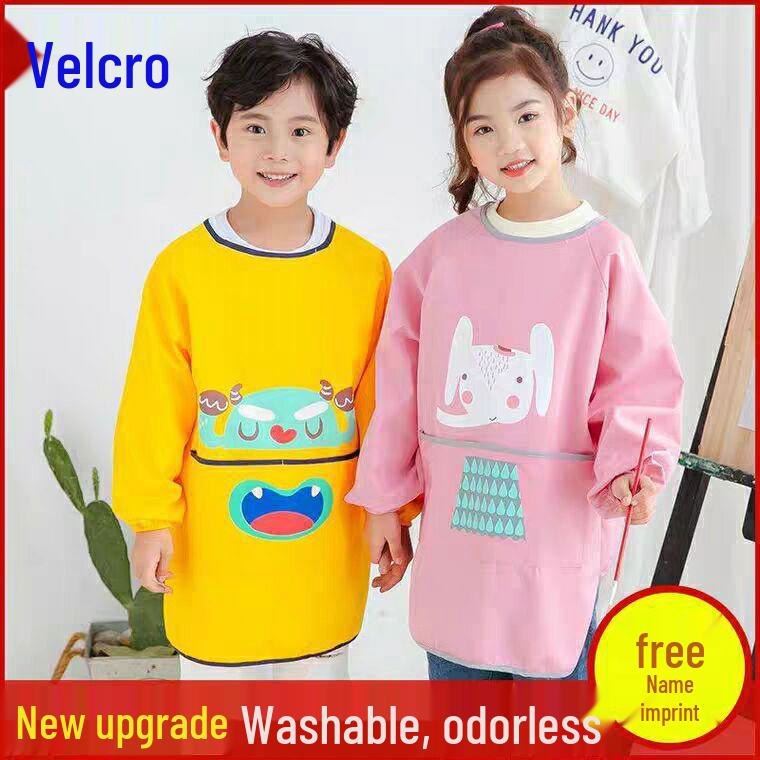 Waterproof Long Sleeve Baby Bib & Kids Painting Apron