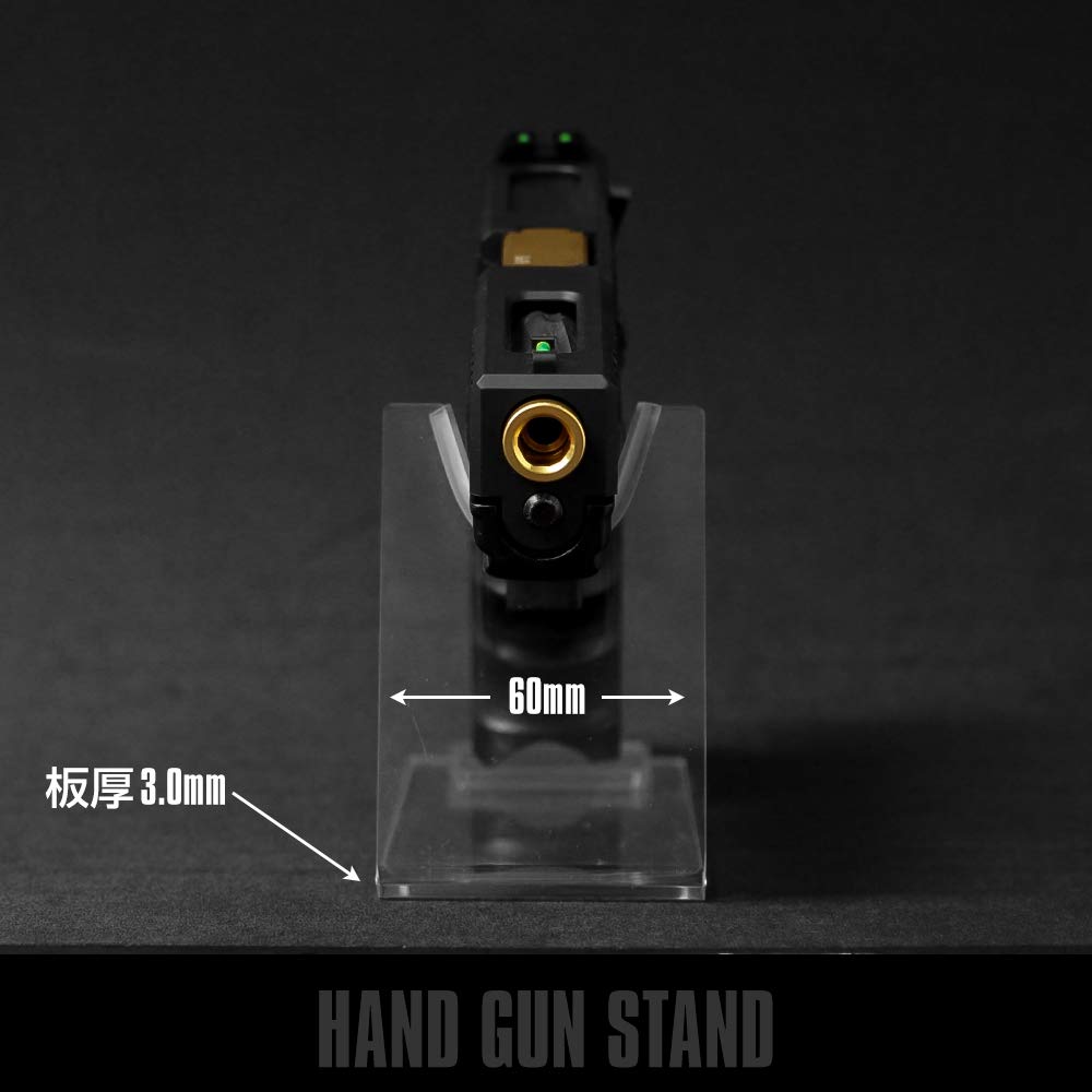 LayLax Handfeuerwaffe Airsoft Zubehör F.FACTORY Ständer/Transparent (2-teiliges Set)