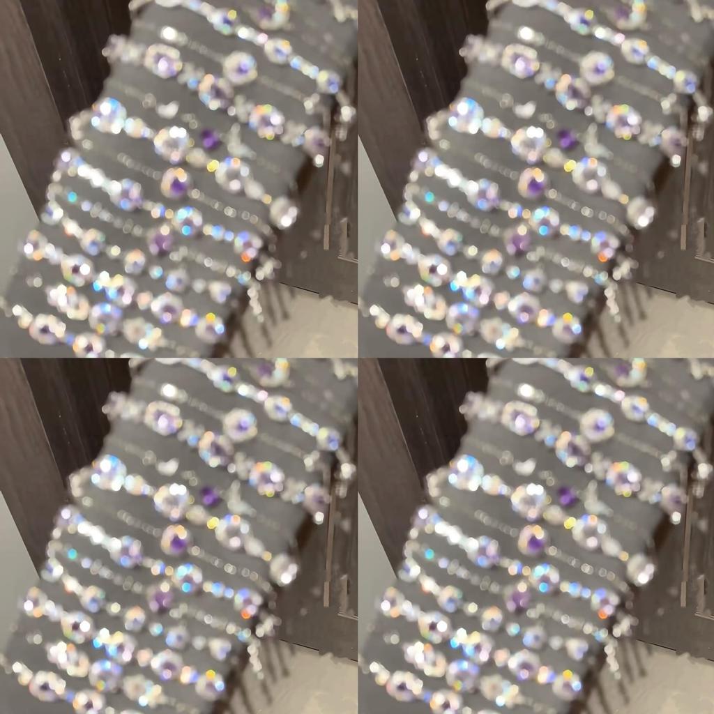 Elegante Geometrische Zirkonia Armband voor Damesmode - Veelzijdig, Trendy Bangle Sieraden