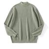 Mens Warm Half Turtleneck Sweater Loose Fit Solid Color Knit Pullover Winter Daily Wear