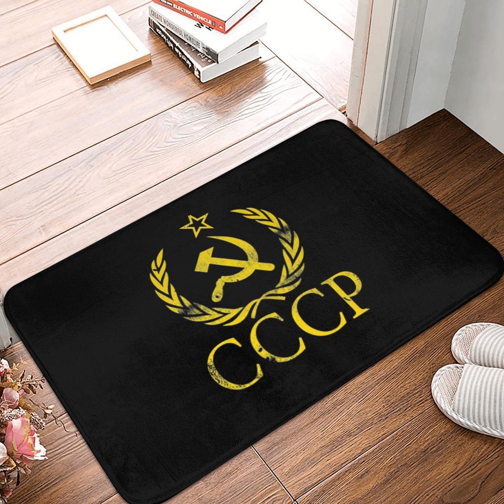 Coat of Arms of Russia Front Door Mat Anti-Slip Indoor Absorbent Russian Empire Doormat Garden Garage Entrance Rug Carpet