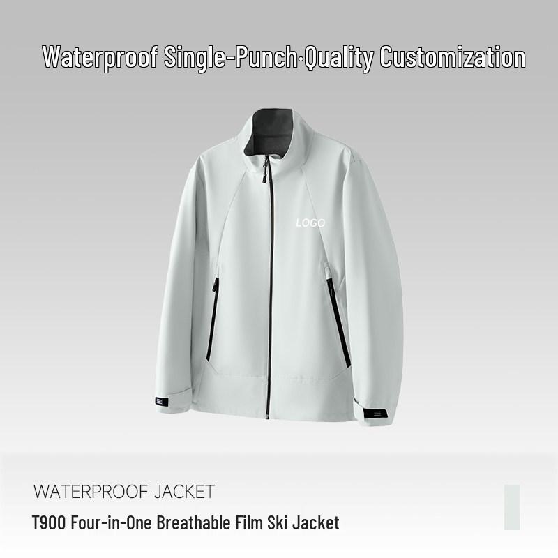 BMW Waterproof Workwear Jacket with Custom Logo for Employees - Stand-up Collar, Autumn/Winter Season
