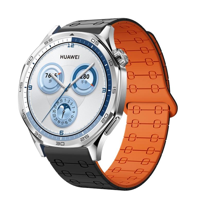 Silicone Band For Huawei Watch GT 6 GT6 Pro 46mm Strap Magnetic Loop Correa For Huawei Watch 5 Pro 4 3 GT6 GT5 GT4 GT3 GT2 GT2e