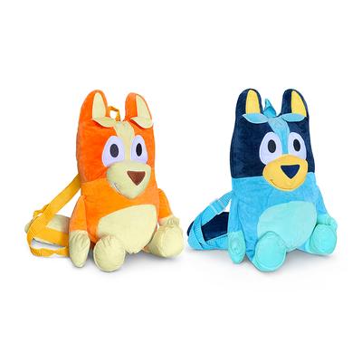 45cm Kawaii Bluey Anime Peripheral Plush Backpack Storage Bag Companion Toys Bingo Children Outdoor School Bag Plush Doll Gifts