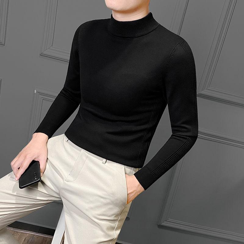 

Популярность свитеров Мужская одежда Футболки Длинный рукав Водолазка Сохраняет тепло Ветрозащитный Длинные рукава Эластичность Удобный XL