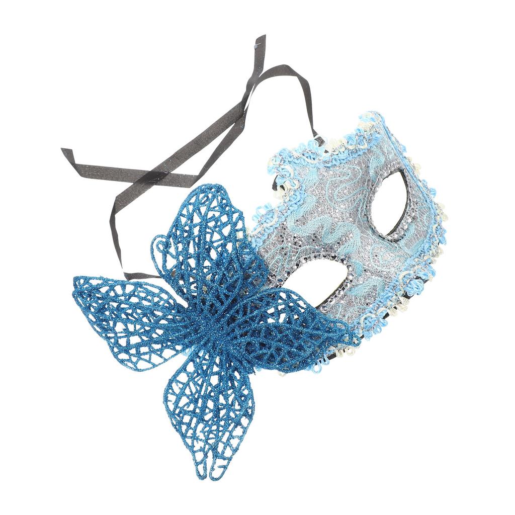 Schmetterling Maskenball Maske Spitze Kunststoff Halbgesichtsmaske für Damen Party Kostüm Halloween Cosplay Zubehör