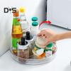 Storage Turntable 360° Rotating Storage Tray Organizer Transparent Round Storage Box for Kitchen Bathroom Cabinet