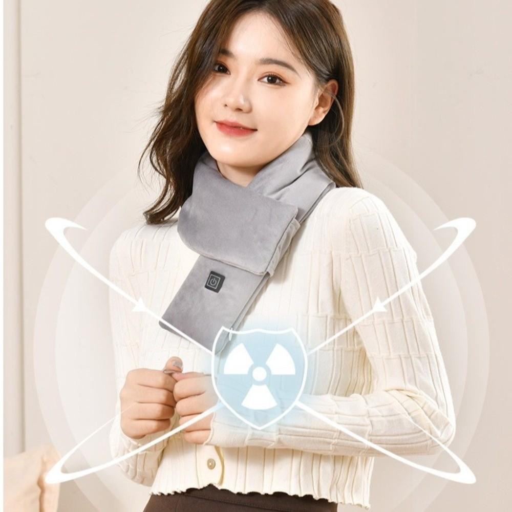 3 Gears USB Heated Scarf Not Include Battery Shawl Fashion Neck Wrap Unisex
