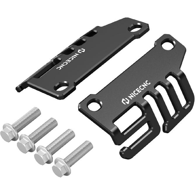 

NICECNC Black Tie Down Brackets Compatible with Honda CRF1100L Africa Twin 2020-2025, CRF1100L Africa Twin Adventure Sports 2020-2025, Replacement