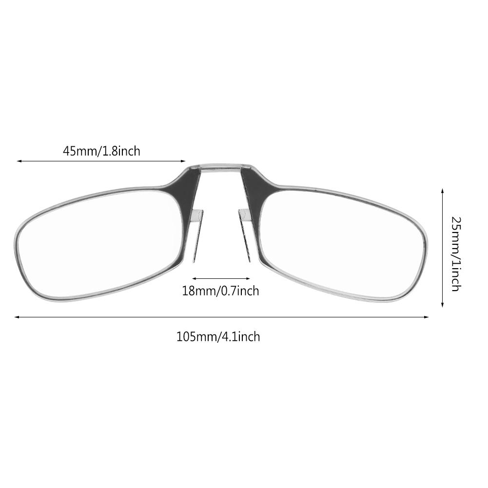 

Унисекс ультратонкие легкие 1.0-3.0 большие носовые зажимы для чтения пресбиопические очки мини размер 2.0