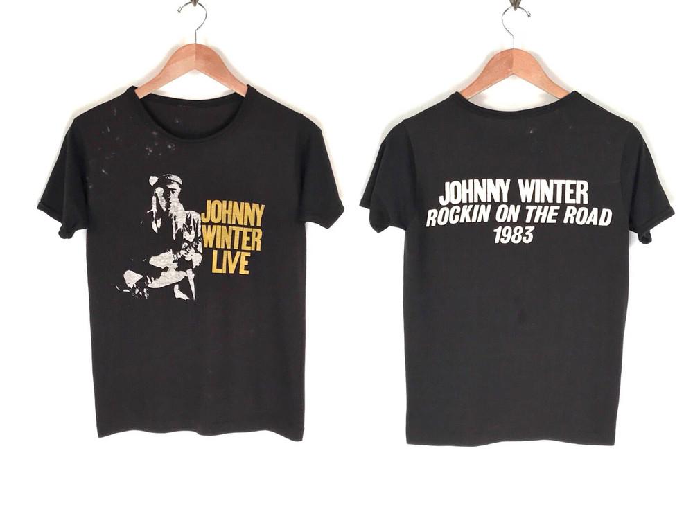 Unisex S5XL 2Sided Johnny Winter Rockin On The Road Cotton Shirt R299 L