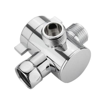 1 pièce 3 voies Déviateur de douche Tête de douche réglable Dérivation Adaptateur en T Robinet de salle de bain Raccords de robinet de douche Accessoires de salle de bain