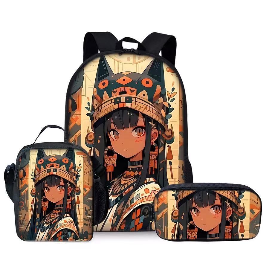 Kids DIY Backpack for Girls, Large Capacity Lightweight Student Bookbag, Kindergarten Lunch Bag Pencil Case