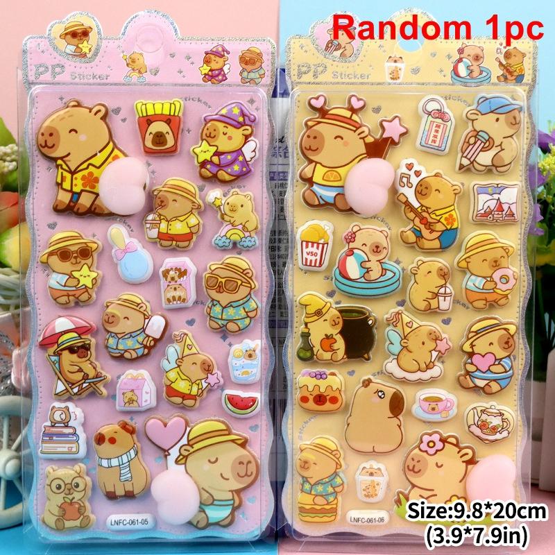 3D Cute Animal Butt Stickers Stress 3d Relief Puffy Bubble Sticker DIY Scrapbook Guitar Phone Case Laptop Decal