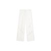 Li Ning Solid Color Drawstring Loose Sports Pants Women Bottoms White AKLSC82-1