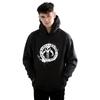 STAR WARS Herren-Kapuzenpullover „The Mandalorian Bounty Hunter“ mit Splatter-Schädel