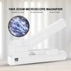 100X Zoom Mikroskop Doppelrohr Schmucklupe Taschenlupe mit LED-Licht