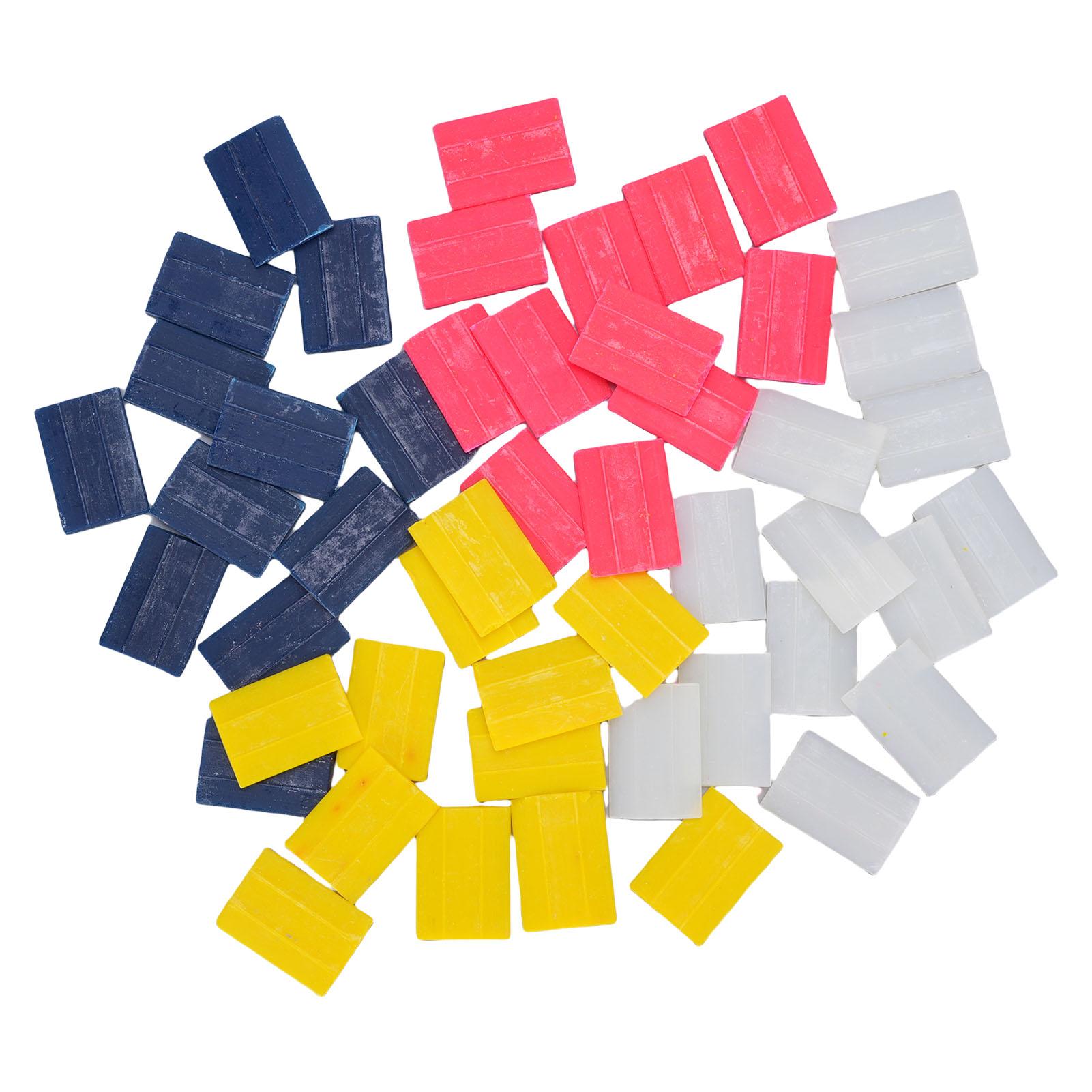 

50 листов портновского мела воска 4 цветов смываемый маркер для ткани для подгибки, рукоделия, разметки, переделки одежды