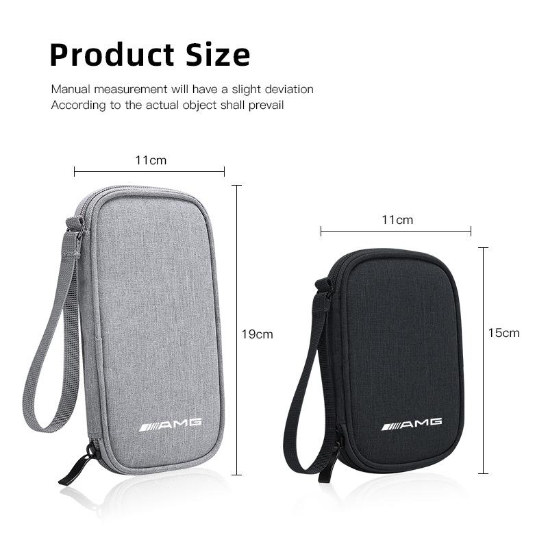 Car Key Bag ID Card Earphone Charger Storage Box Tire Valve Cap For Mercedes Benz AMG W223 W213 W206 W464 W247 W167 W166 W222
