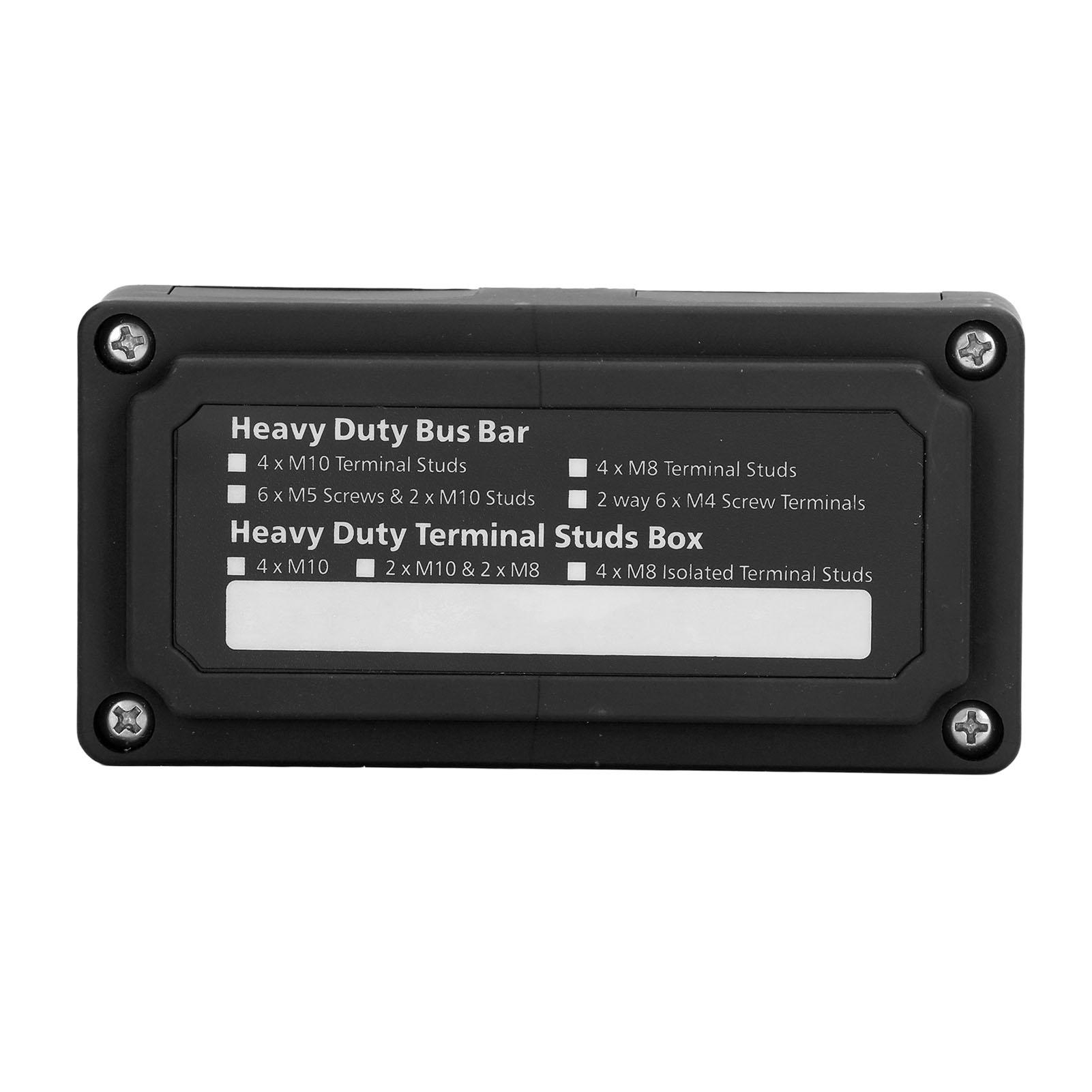 Power Distribution Block M8 Screw Terminal Bus Bar   48V 300A for Automobile Boat