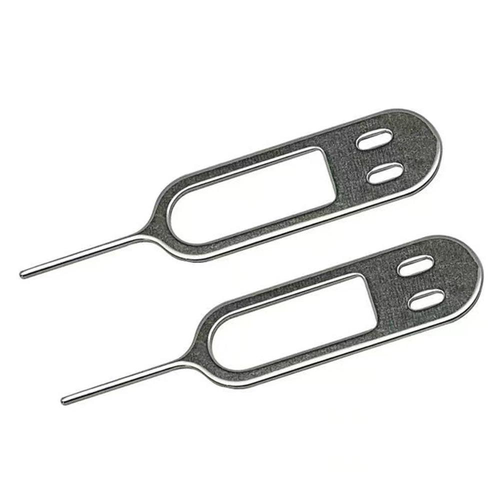 100Pcs Portable SIM Card Tray Ejector Pin Anti-Lost Ejecting Removal Needle  Phone Key Tool