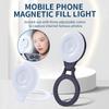 Magnetisches LED Selfie Fülllicht Mini Tragbar mit USB für Magsafe Handy Videolicht für Make-up Vlog