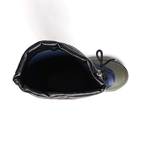 Co-cos nobuoka ZIPLOA Regenstiefel, Sicherheitsstiefel mit Zehenschutzkappe und trockenem Mesh-Futter, Herren, Schwarz, Größen S/M/L, LL (26,5-27,0 cm)