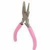 5 Inch Pink Mini Concave and Round Nose Pliers for Jewelry Making / DIY Hobby Projects, Round Concave Wire Wrap Pliers
