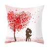 Valentine's Day Decor Pillowcases 4,Pack, Love Heart Printed Cushion Covers For Sofa/Bed,Red Black Pillow Cases For Home Decoration