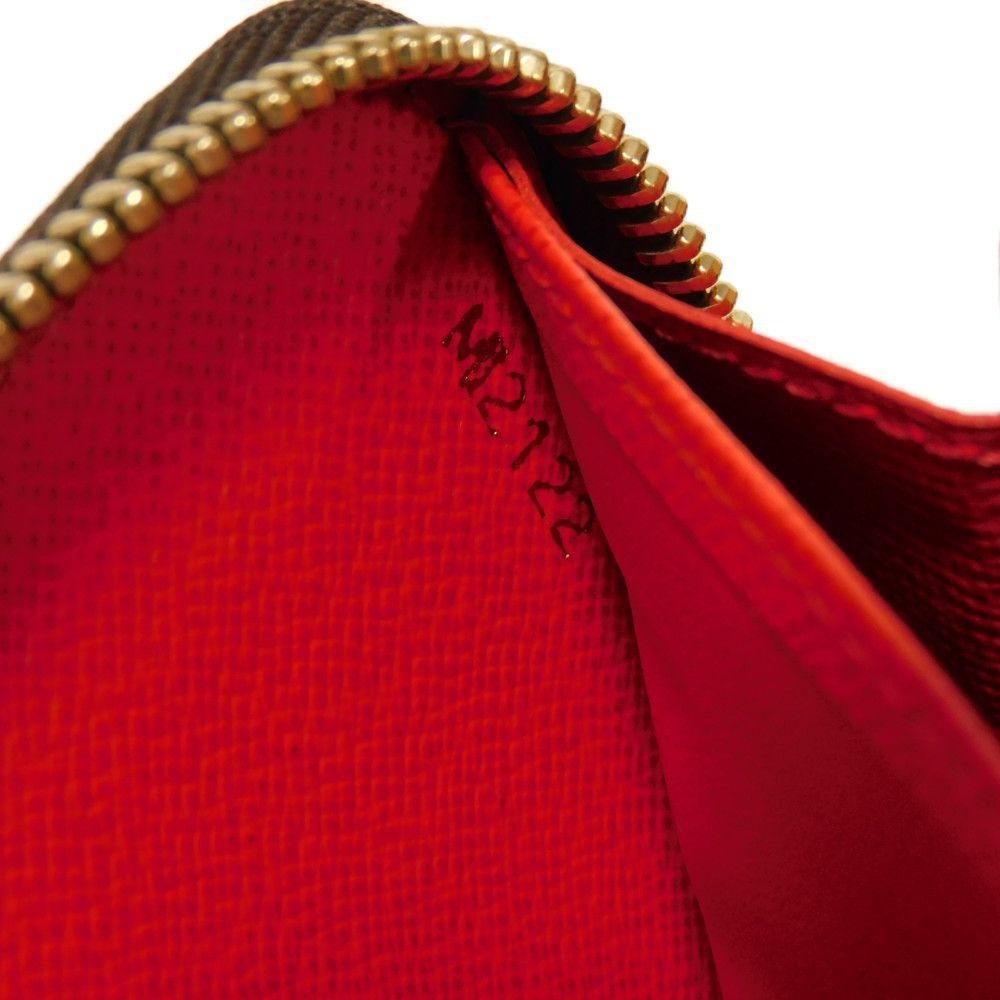 Used 12564 Zippy Wallet M60450 7940 Yayoi Kusama Brown Red Old Model Monogram Pumpkin Dot Rouge Unisex from Japan