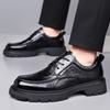 High Quality Thick Soled Comfortable Workwear Shoes Men's Fashion Versatile Big Toe Leather Shoes, Branded Business Casual Shoes