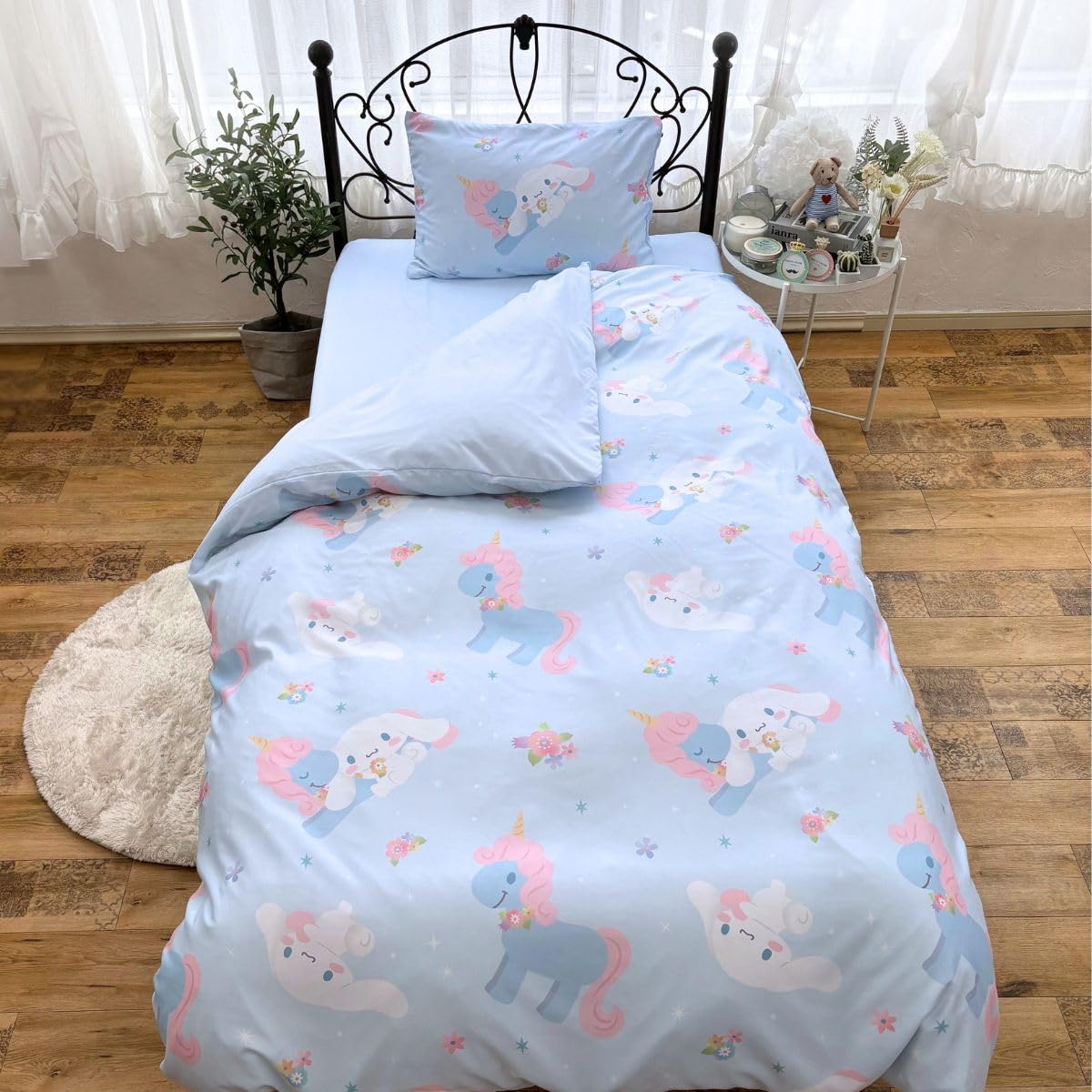 

Sanrio Cinnamoroll 3-Piece Duvet Cover Set (Single, Pillowcases, Sheets) SB-684-S
