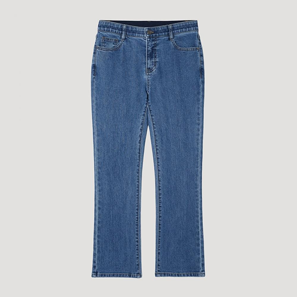 

[shs Miss] Basic Semi Boot Cut Denim Pants Ssmslp22020 Bl Blue/66