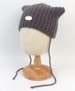 Yunibeosyeolkemiseuteuli Cat Knit Gray String Beanie Cat Hat