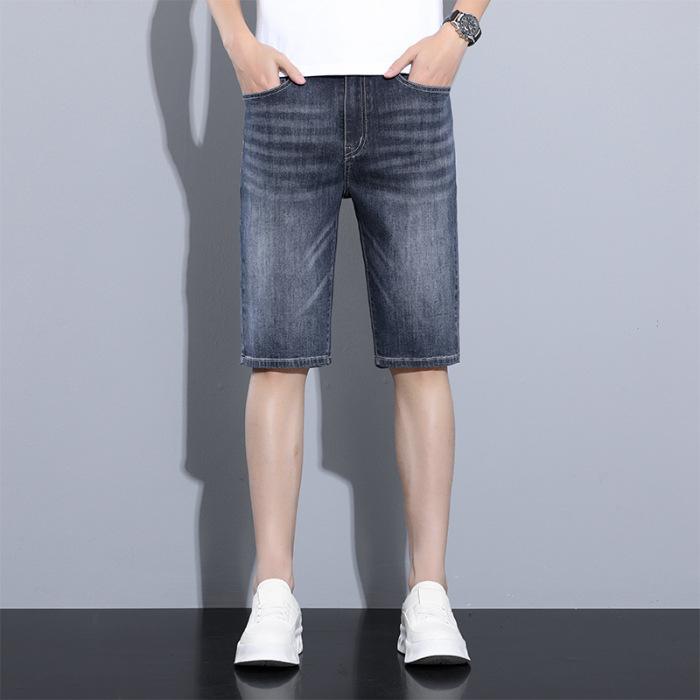 

Men s New Denim Shorts Shorts High-waisted Mid-trousers In Summer Slim Fit and Slim 30