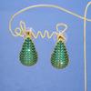 Elegant Teardrop Micro-Pave Diamond Stud Earrings for Women - Luxurious and Sparkling Accessories