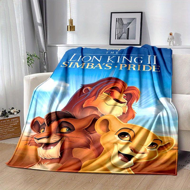 1pc, Lion King II Simba's Pride Home Decor Blanket, Living Room, or Travel, Soft Flannel Throw Blanket, Ideal for Couches