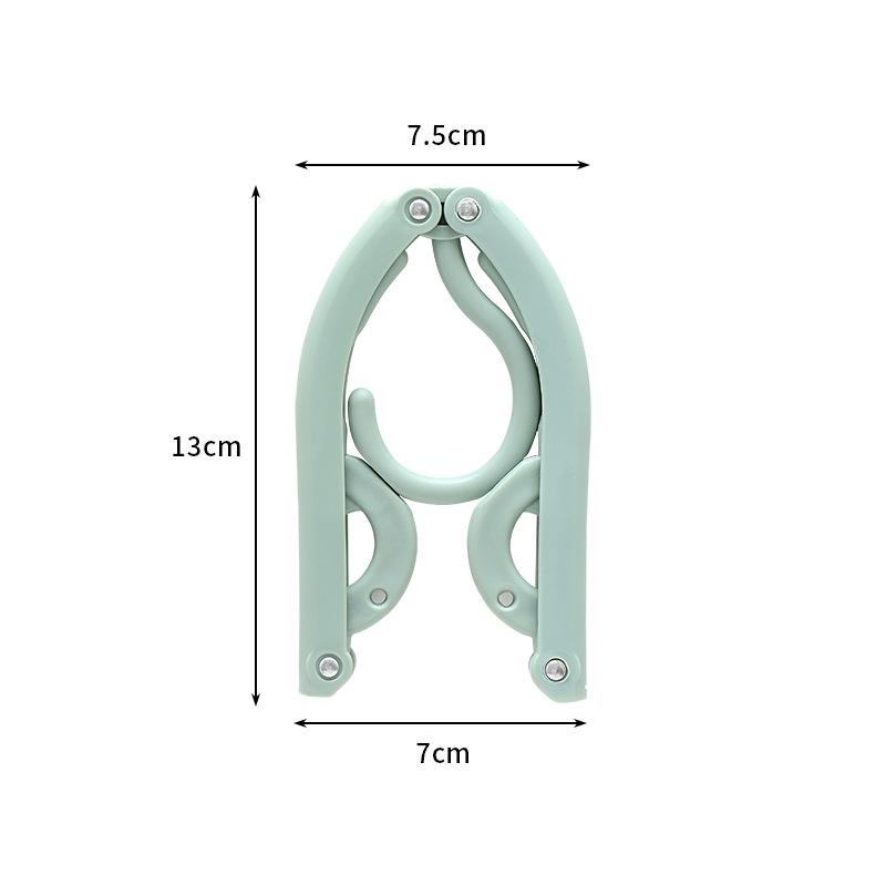 Travel Folding Clothes Hanger Portable Travel Clothes Hanging Clothes Drying Artifact Household Clothes Hanging Dormitory #4199