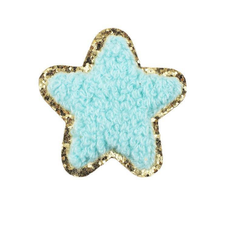 New Rainbow Embroidery Cloth Sticker Computer Embroidery Stamp Lightning Five-Pointed Star Patch Sticker Ironing