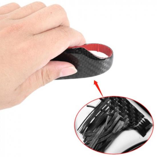 For Ford Mustang 2015-21 Real Carbon Fiber Central Console Gear Shift Knob Trim