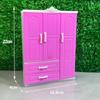 1Pcs Mini Simulation Plastic Wardrobe For Dolls House Decor Accessories Dollhouse Miniature Wardrobe Model