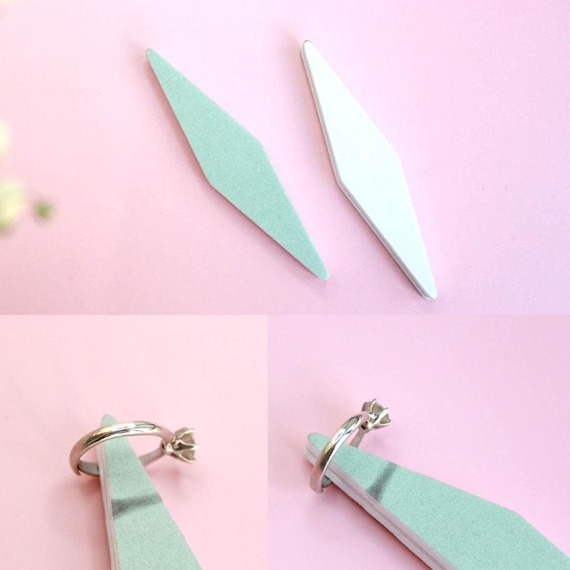 Set of 20 Polishing Sticks Set Jewelry Sanding Tools Diamond Shape Cleaning Spong Sticks Professional Jewelry Polishers