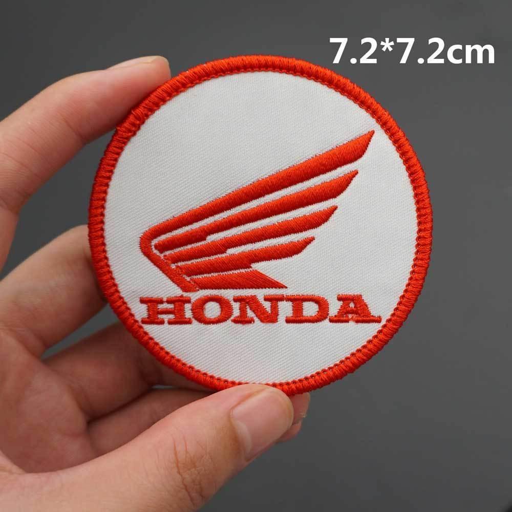 Honda Motorcycle Logo Embroidered Cloth Sticker Clothing Hole Patch Decal For Honda HRC CBR CB400 CB650 CBR25ORR CRF SH3O0 NC75O