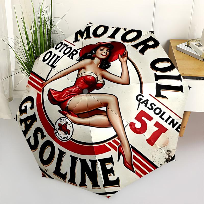 

Pin up,Retro Automatic Folding umbrella Compact 8 rib Design,Unique Style,Suitable for Everyday Outdoor Use,Perfect Gift for Friends a