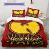 Literie personnalisée Wu-Tang Clan, Ensemble couette Housse de couette Taie d'oreiller Cadeau d'anniversaire pour la maison (1 housse de couette + 2 taies d'oreiller, sans garniture.)